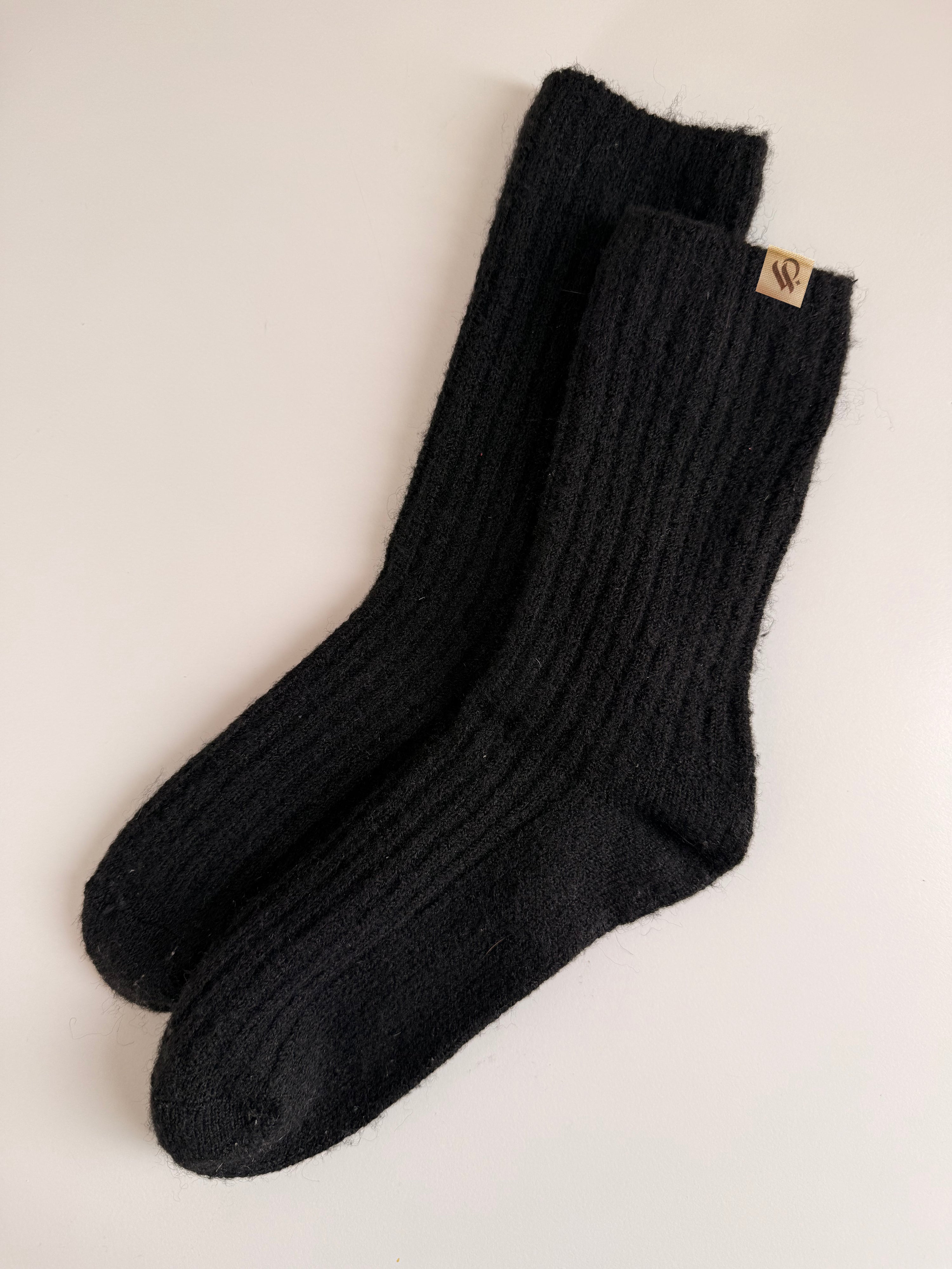 Chaussettes — Enveloppantes de laine douce