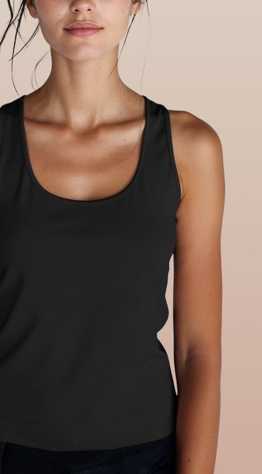 Camisole brettelles larges — Doublure intégrée