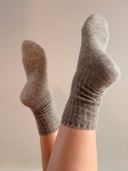 Chaussettes — Enveloppantes de laine douce
