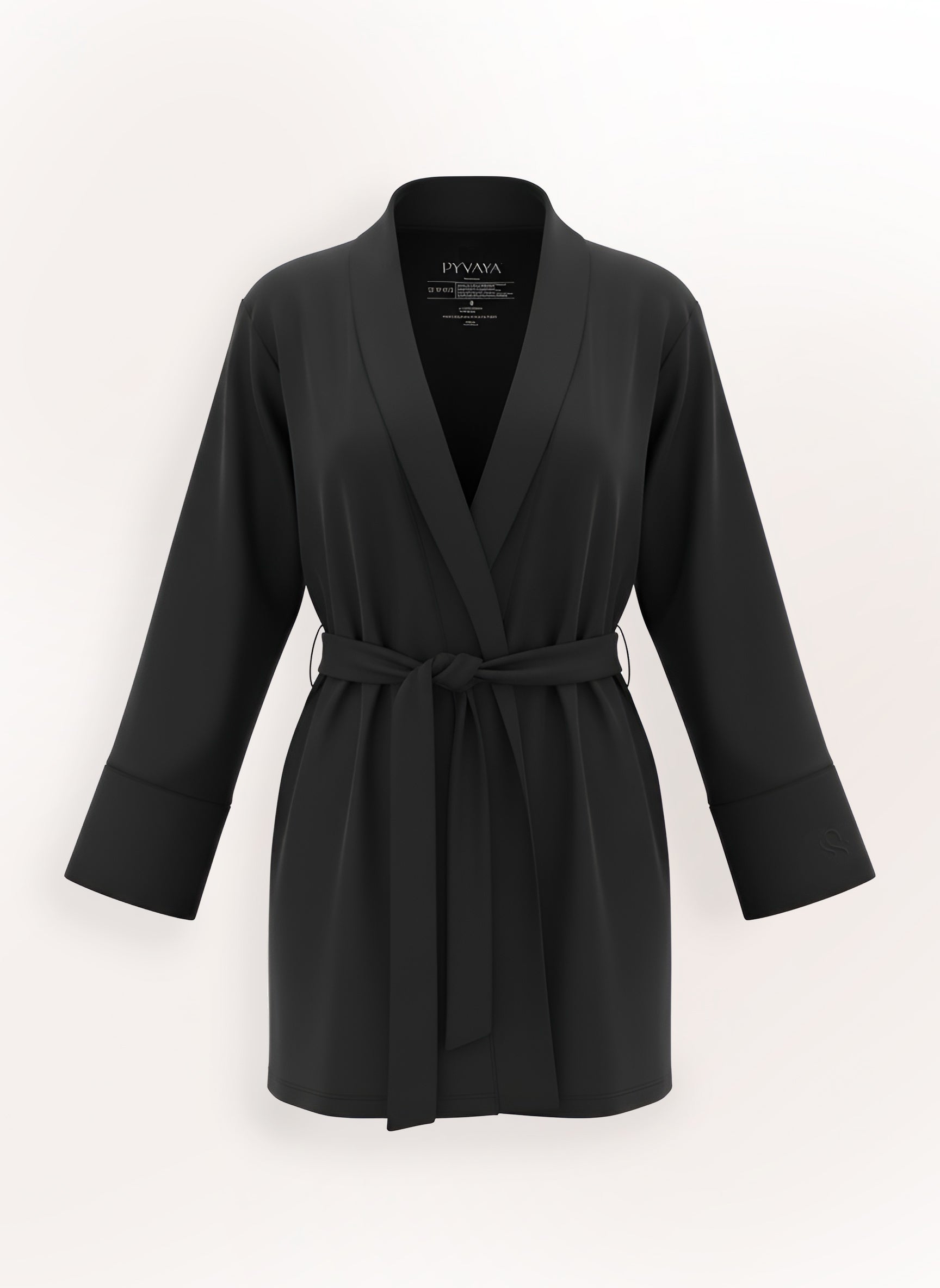 Peignoir mi-longueur — Fluide avec ceinture