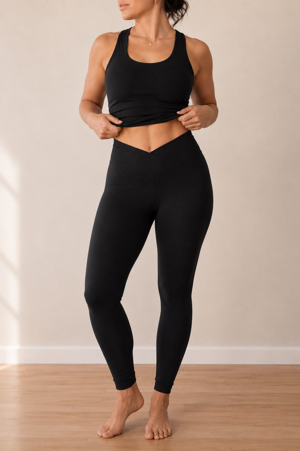 Legging taille croisée — Effet seconde peau