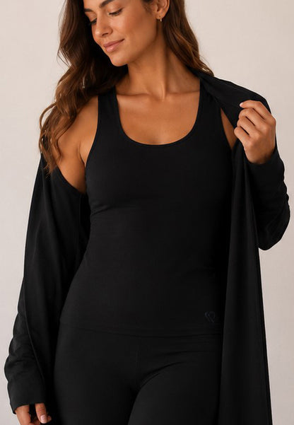 Camisole brettelles larges — Doublure intégrée