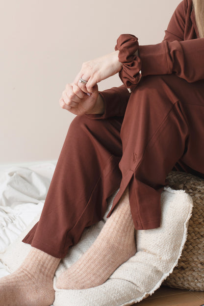 Pantalon à fentes — Coupe droite